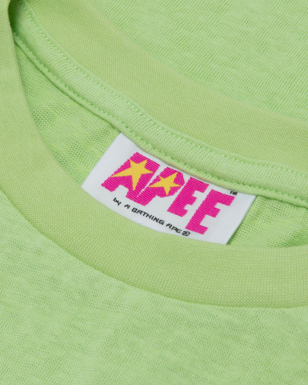 Camiseta Bape Estampadas cropped Mujer Verde | PJDEW-8624