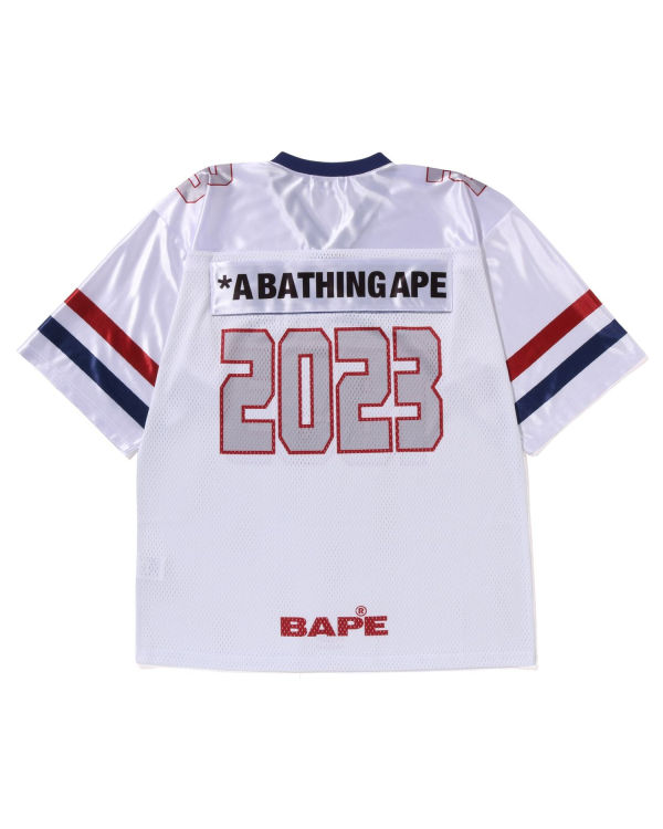 Camiseta Bape Football Jersey Hombre Blancas | RBYXH-7016