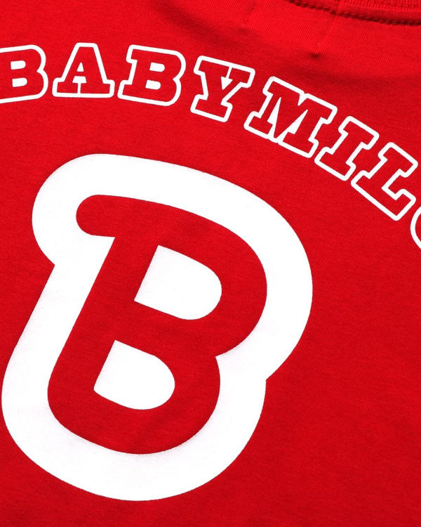 Camiseta Bape Football Milo Niños Rojas Claro | LXQAS-8410