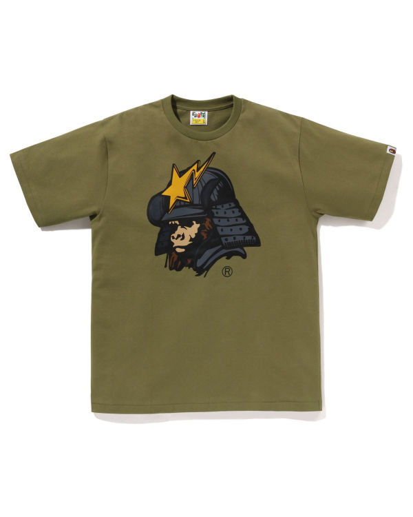 Camiseta Bape General Kabuto Hombre Verde | YBUPS-5098