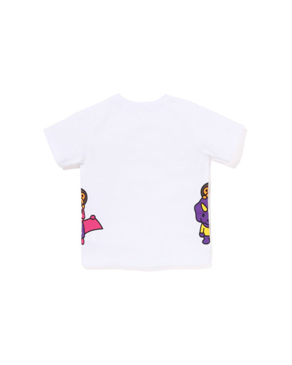 Camiseta Bape Glow In The Dark Bone Dinosaur Niños Blancas | USJRV-0467