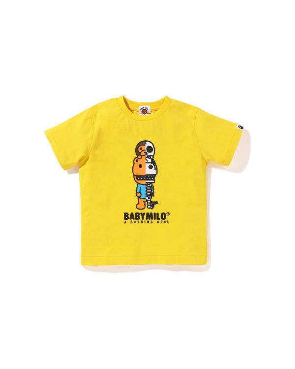 Camiseta Bape Glow In The Dark Rex Bone Niños Amarillo | YMPZQ-3860