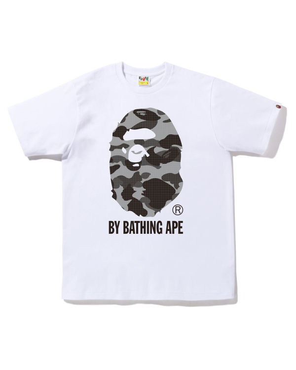 Camiseta Bape Grid Camo By Bathing Ape Hombre Blancas | HXSMA-3026