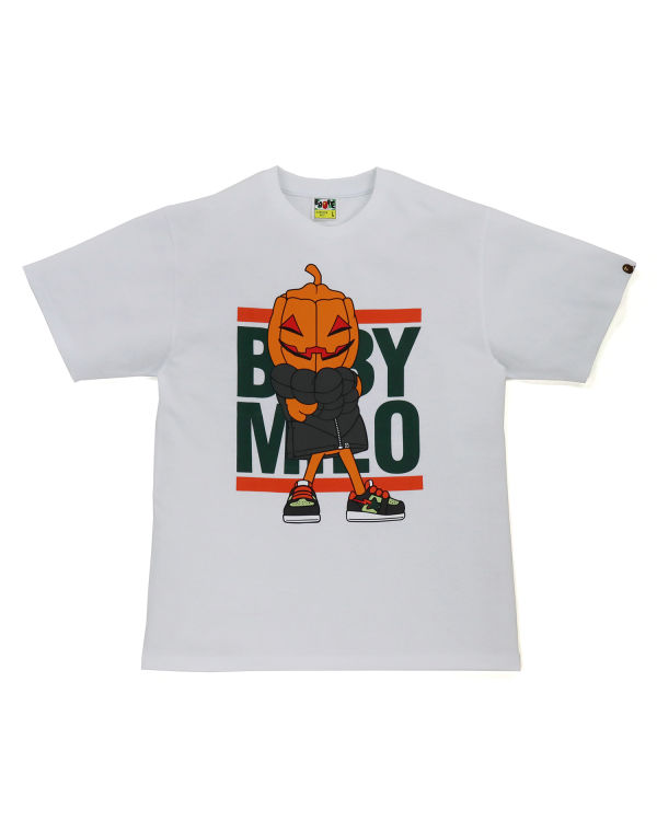 Camiseta Bape Halloween Milo Hombre Blancas | KJGHI-9605