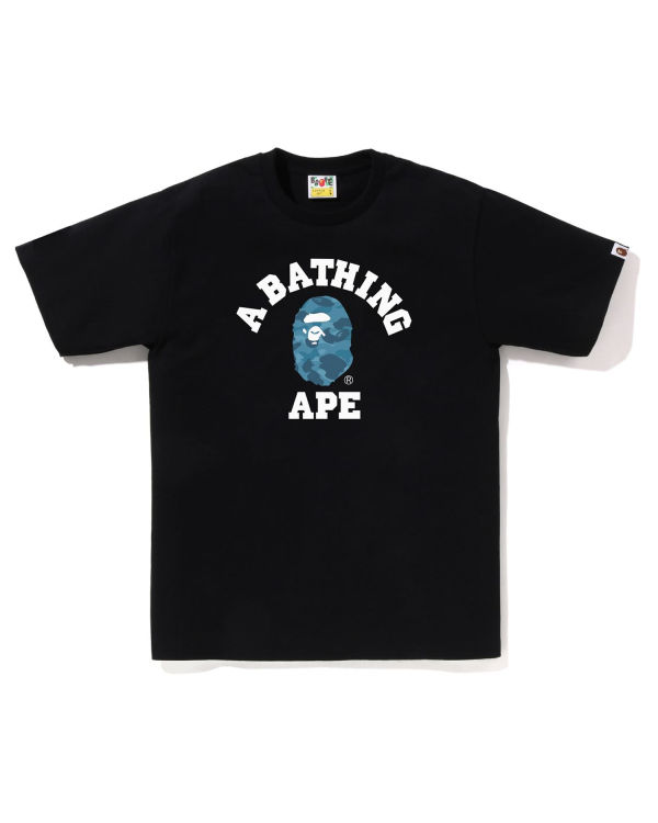 Camiseta Bape Honeycomb Camo College Hombre Negras | RXDNK-4038