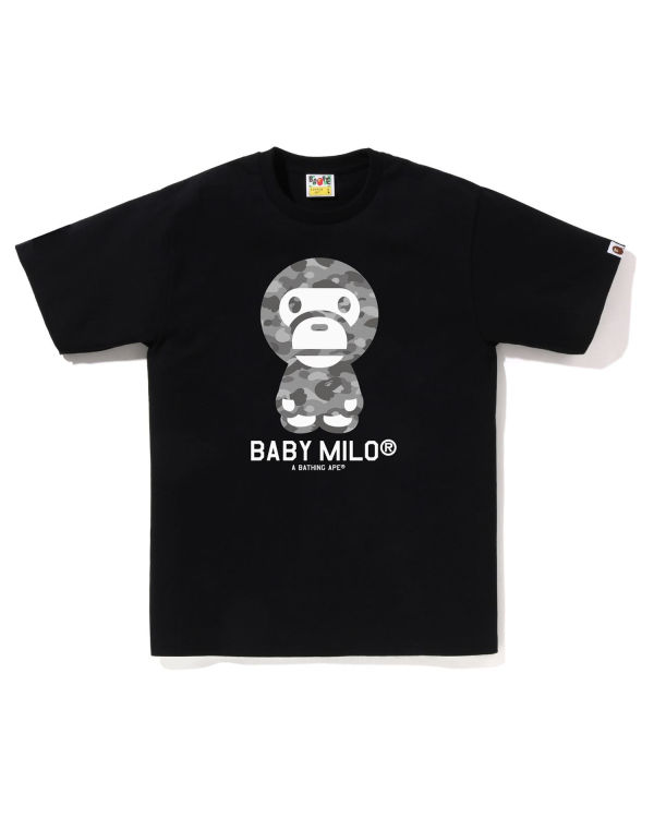 Camiseta Bape Honeycomb Camo Milo Hombre Negras | AQXOR-4326