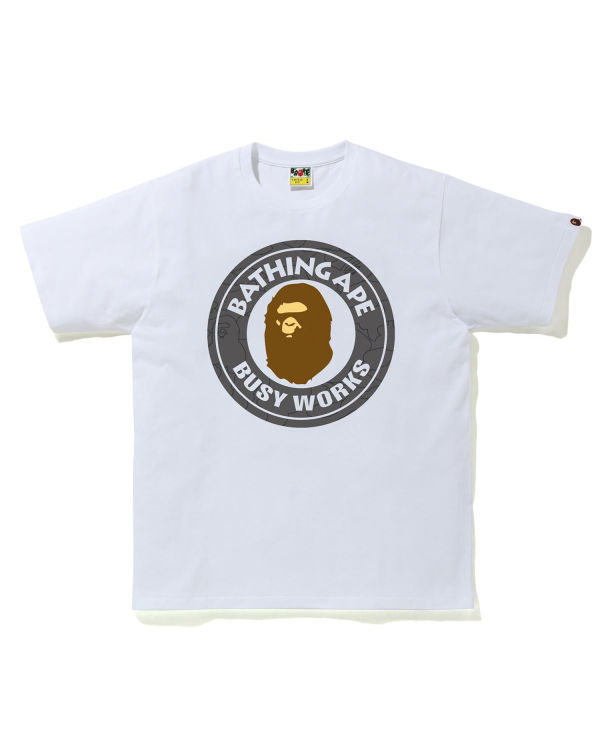 Camiseta Bape Line 1st Camo Busy Works Hombre Blancas | NDJFV-8124