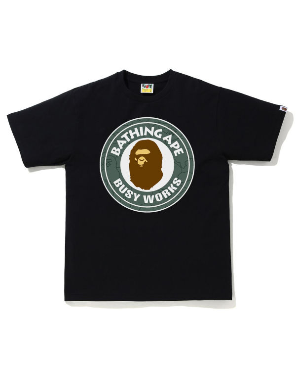 Camiseta Bape Line 1st Camo Busy Works Hombre Negras | TDZAN-8501