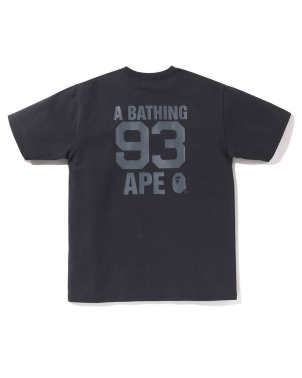 Camiseta Bape Logo Hombre Gris Oscuro | JDSZG-5412