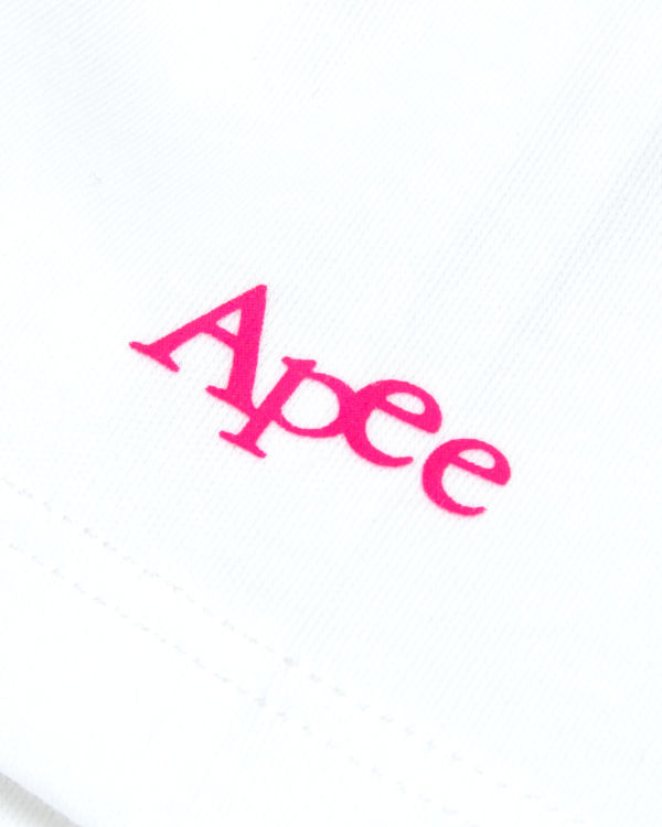 Camiseta Bape Logo berry Mujer Blancas | MQPFG-6273