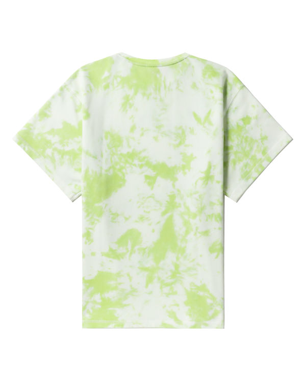 Camiseta Bape Logo-dye Mujer Verde Claro | AYFVU-1906