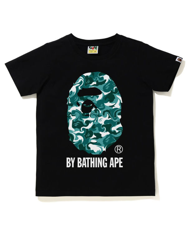 Camiseta Bape Marble Camo Mujer Negras | LGRPY-8103