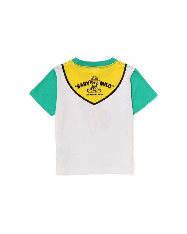 Camiseta Bape Milo Boy Scout Chief Print Niños Verde Menta Verde | FKCMN-9054