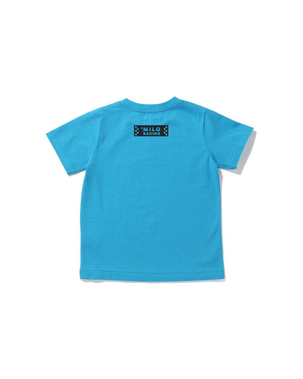 Camiseta Bape Milo Carreras #3 Niños Azules | ONIJS-6590