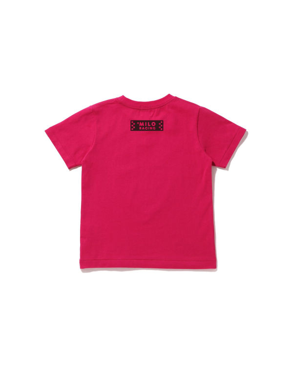 Camiseta Bape Milo Carreras #3 Niños Rosas | YTAUD-3740