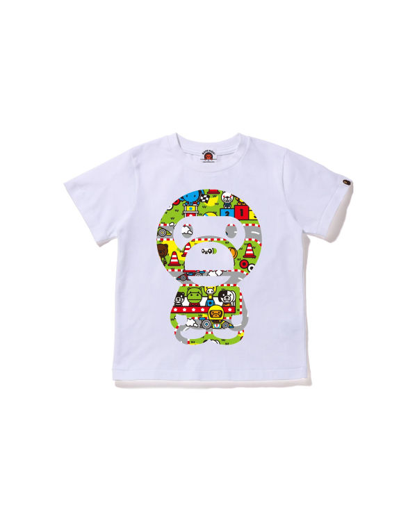 Camiseta Bape Milo Carreras Big Milo Niños Blancas | AIUSX-3670