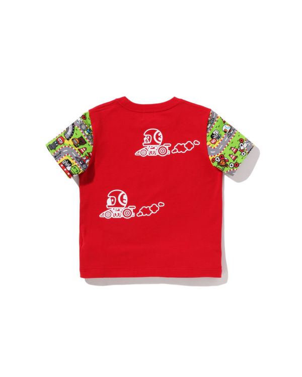 Camiseta Bape Milo Carreras Friends Niños Rojas Claro | OTGWX-7231