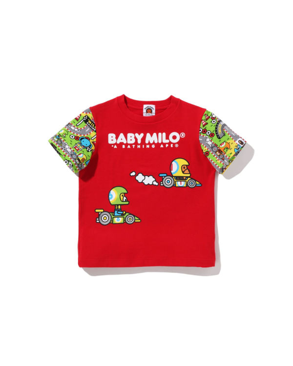 Camiseta Bape Milo Carreras Friends Niños Rojas Claro | OTGWX-7231