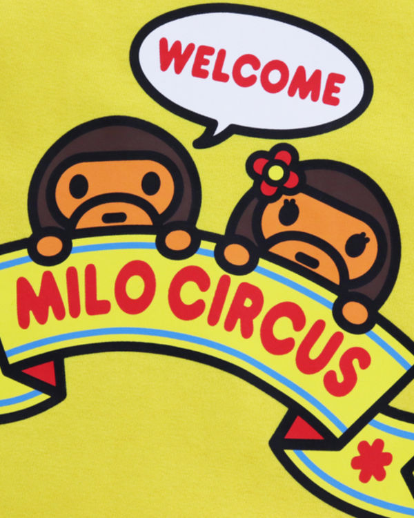 Camiseta Bape Milo Circus L/S Niños Amarillo | URMWG-6018