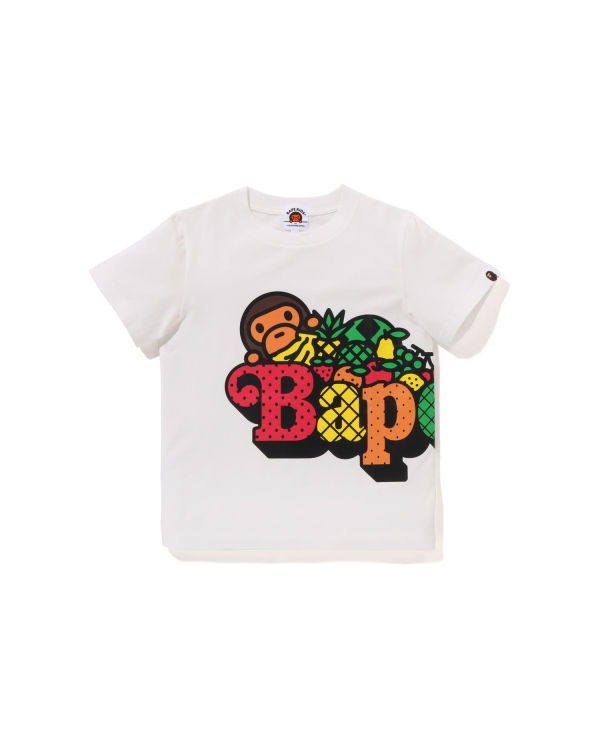 Camiseta Bape Milo Fruit Niños Blancas | JLPDK-7089