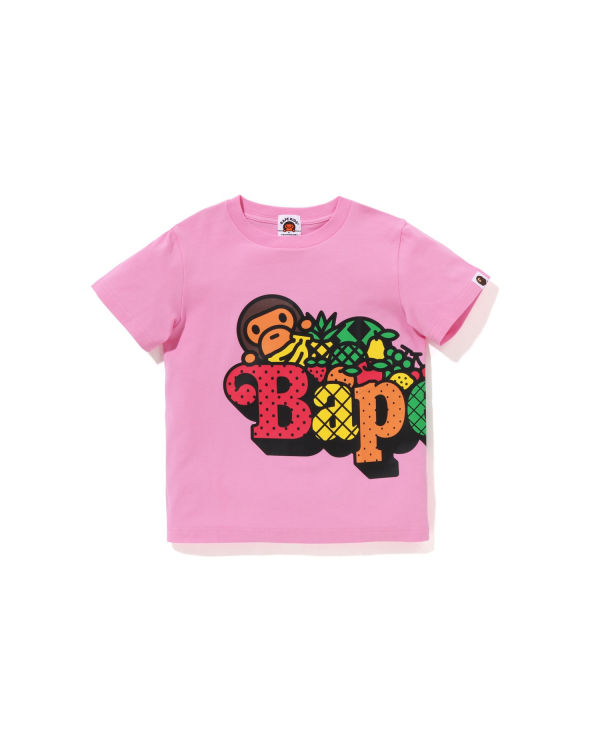 Camiseta Bape Milo Fruit Niños Rosas | IGWUE-6072