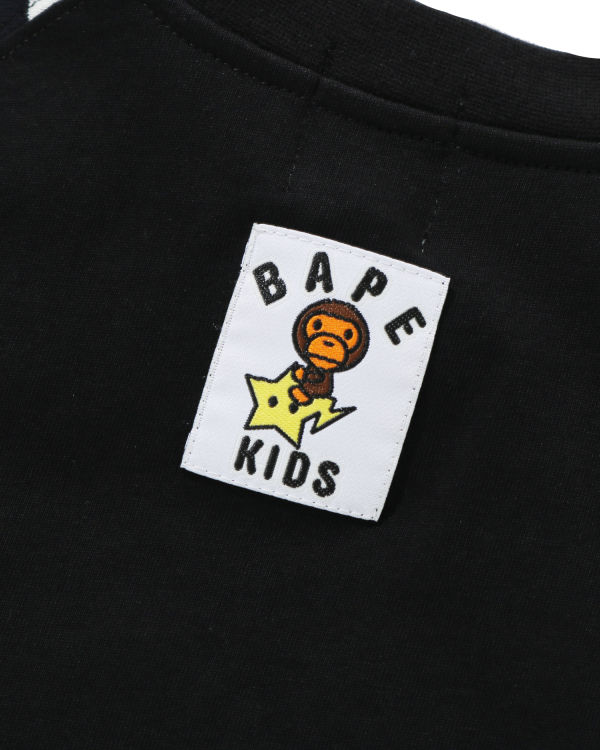 Camiseta Bape Milo Glow In The Dark STA L/S Niños Negras | GNITZ-7581