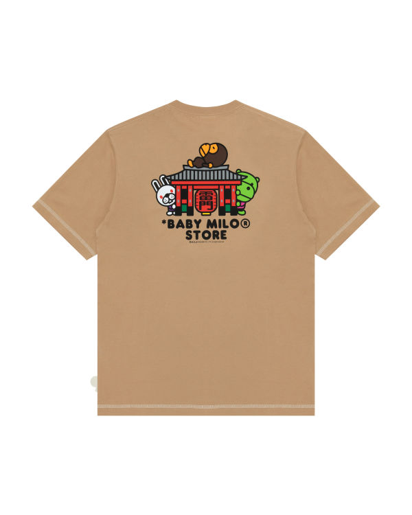 Camiseta Bape Milo Hombre Beige | TOAPL-6430