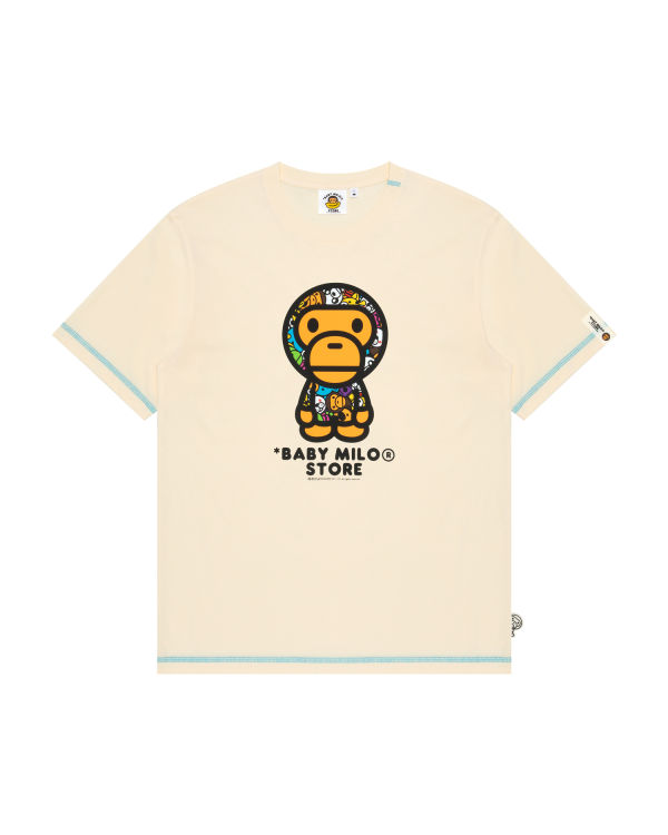 Camiseta Bape Milo Hombre Blancas | HTYDF-5213