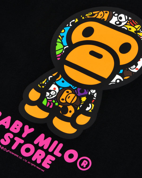 Camiseta Bape Milo Hombre Negras | JHCBS-0743