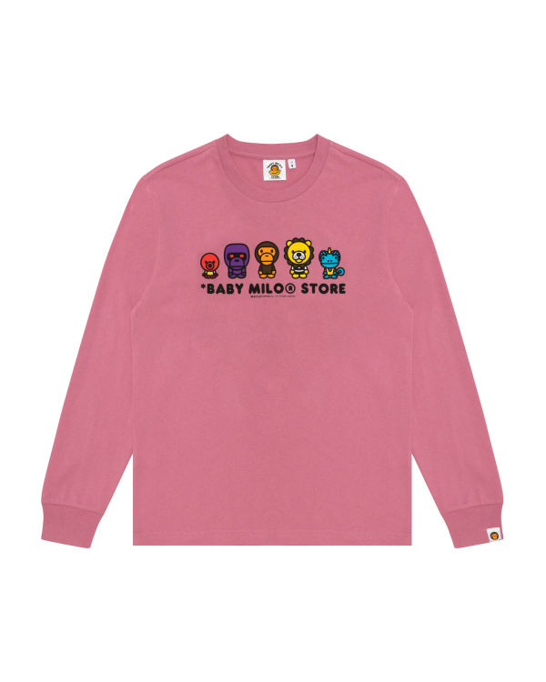 Camiseta Bape Milo Hombre Rosas | JLWYH-0463