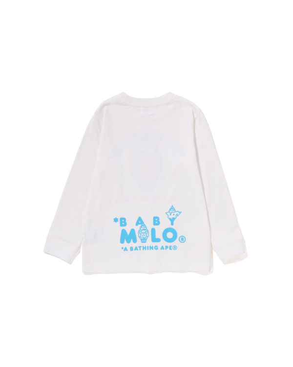 Camiseta Bape Milo Ice Cream L/S Niños Blancas | LZTCE-6702