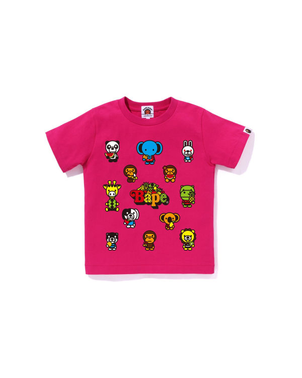 Camiseta Bape Milo Mixed Fruit #1 Niños Rosas | DAIEV-8539