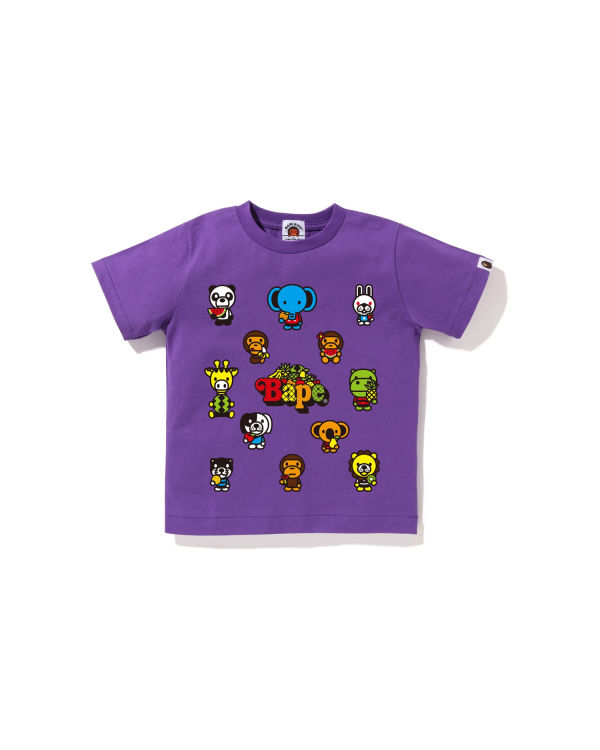 Camiseta Bape Milo Mixed Fruit #1 Niños Moradas | HPBUT-5063