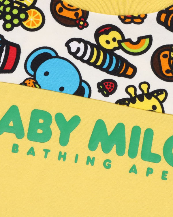 Camiseta Bape Milo Mixed Fruit Niños Amarillo | MXTQS-4190