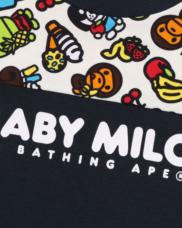 Camiseta Bape Milo Mixed Fruit Niños Azul Marino Azules | QPBHX-0237