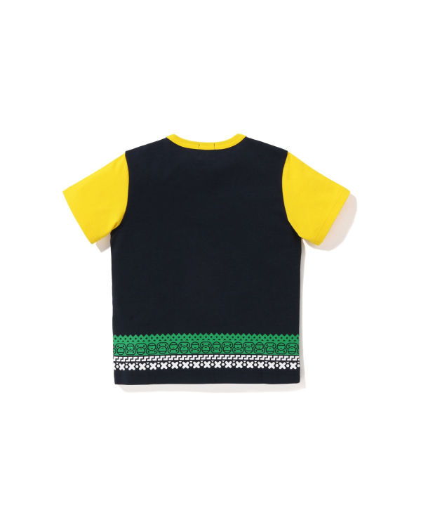 Camiseta Bape Milo Nordic Print Niños Azul Marino Azules | ARDPB-2679