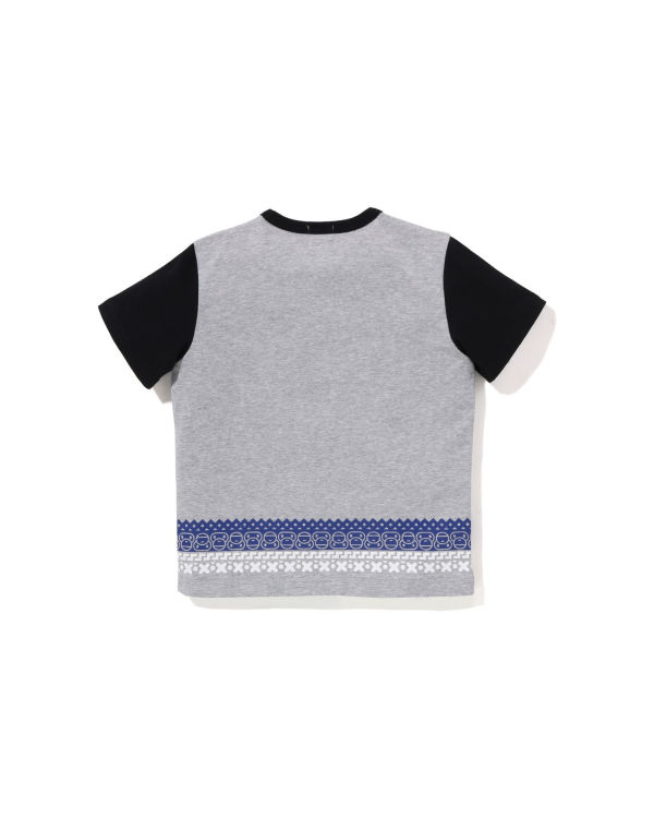 Camiseta Bape Milo Nordic Print Niños Gris | ESJMP-0165