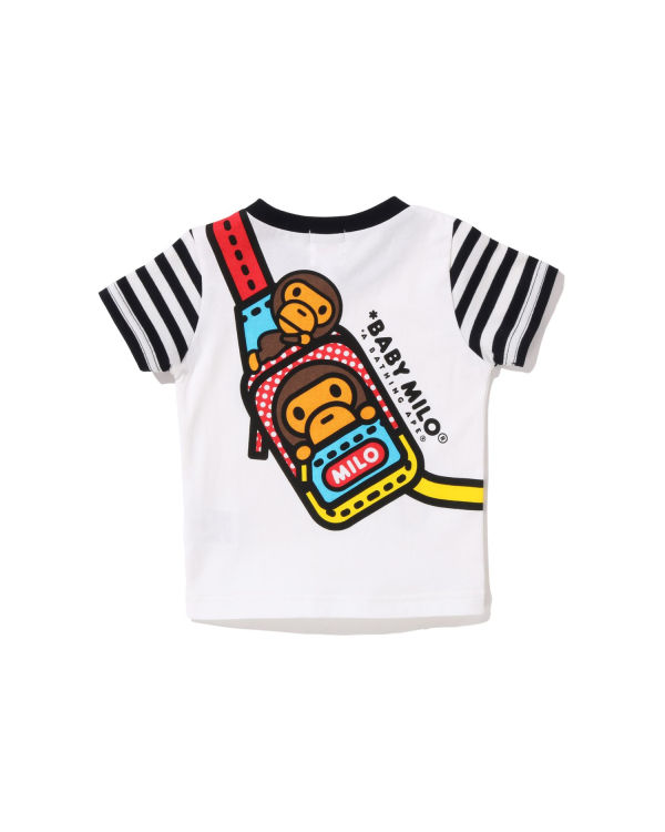 Camiseta Bape Milo One Shoulder Print Niños Negras | SBXRG-2948