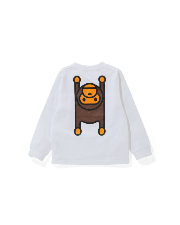 Camiseta Bape Milo Rug L/S Niños Blancas | VHUYP-2917