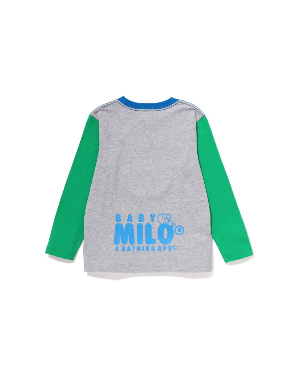 Camiseta Bape Milo Sleep On Cloud L/S Niños Gris | CSRFD-1402