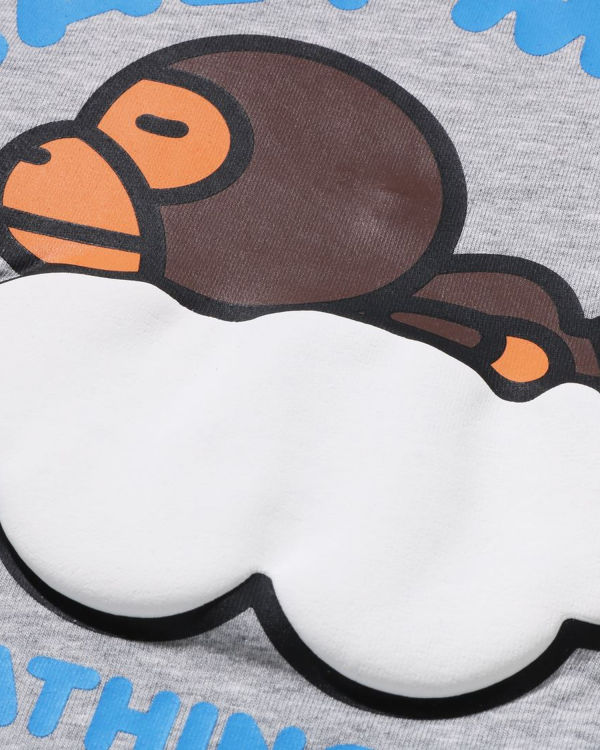 Camiseta Bape Milo Sleep On Cloud L/S Niños Gris | CSRFD-1402