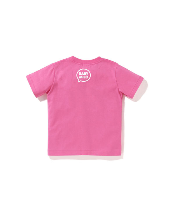 Camiseta Bape Milo Speech Balloon #1 Niños Rosas | XOPLV-0918