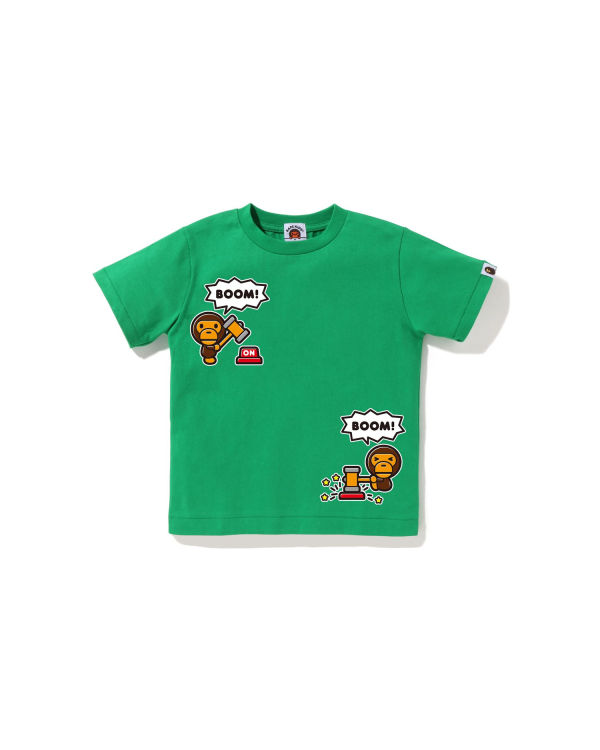 Camiseta Bape Milo Speech Balloon #4 Niños Turquesa | QZECO-8275