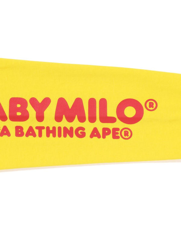 Camiseta Bape Milo Speech Balloon L/S #3 Niños Amarillo | LMIWZ-2018