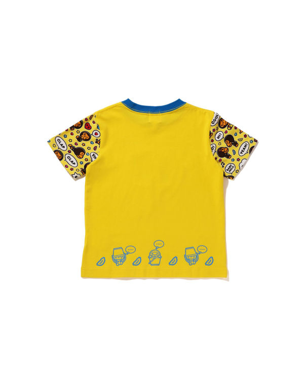 Camiseta Bape Milo Speech Balloon Milo Lisa Niños Amarillo | NCEGU-0387