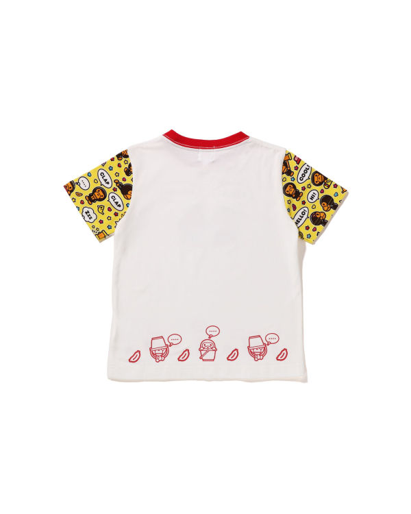 Camiseta Bape Milo Speech Balloon Milo Lisa Niños Blancas | VFHXB-2697