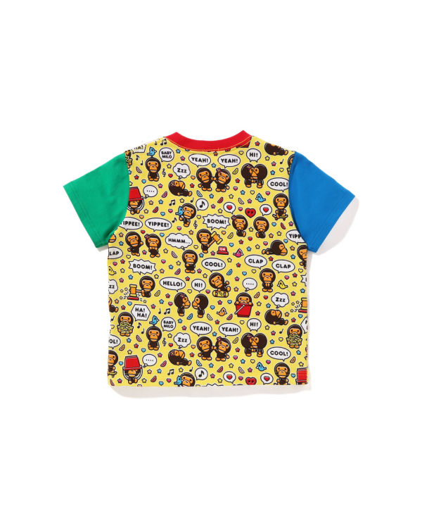 Camiseta Bape Milo Speech Balloon Niños Amarillo | WUHMP-5623