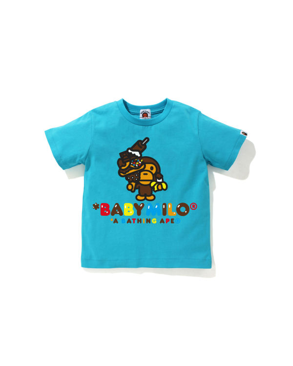 Camiseta Bape Milo Sweets Niños Azules | RZOLT-3416