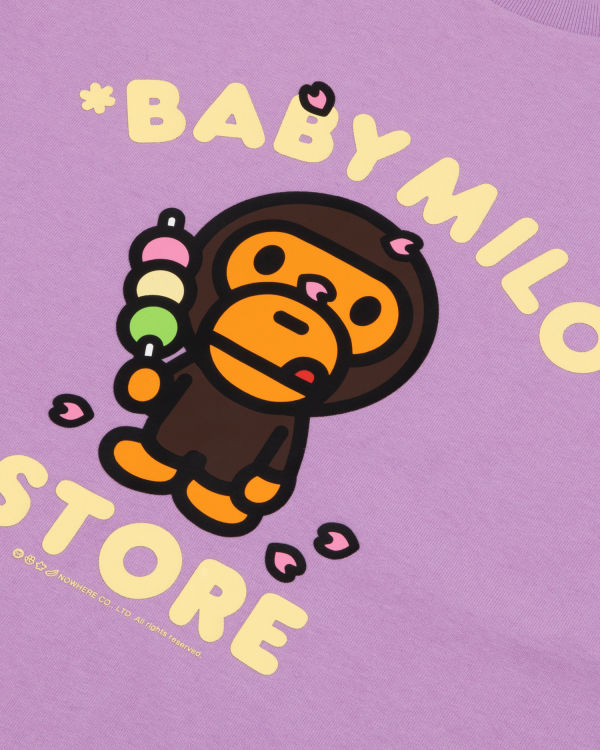 Camiseta Bape Milo boxy fit Mujer Moradas | NMJFU-7165