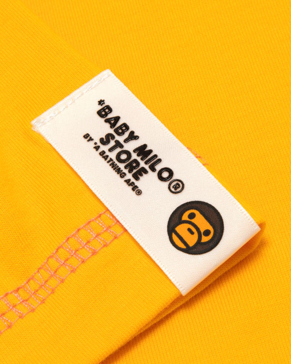 Camiseta Bape Milo cropped fit Mujer Amarillo | UDHRI-6385